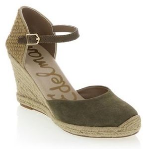 Sam Edelman “Harmony” suede Wedge espadrille Sandal